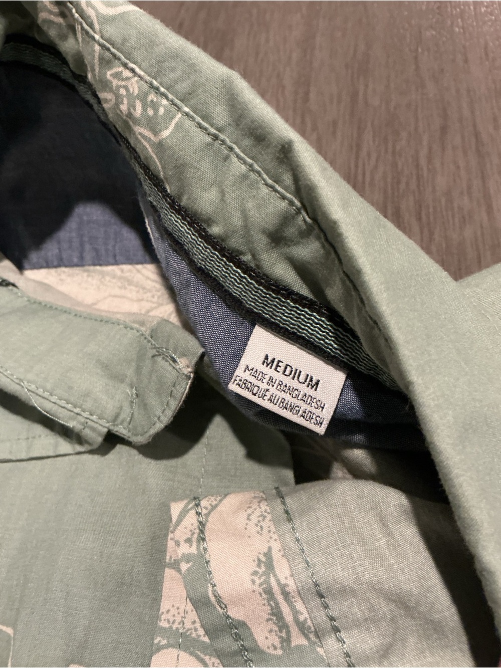 VISSLA Byebiscus Eco Sage Green Short-Sleeve Floral Button-Up Shirt M - Picture 5 of 13